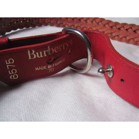 BURBERRY Gürtel rot Damen 